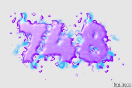 748 Efecto de Texto