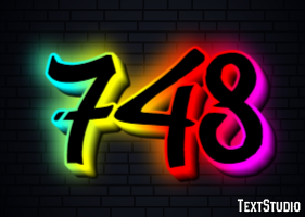 748 Efecto de Texto