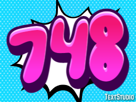748 Efecto de Texto