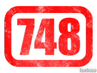 748 Efecto de Texto