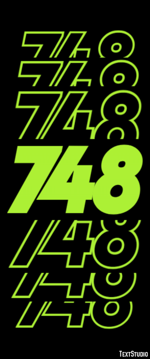 748 Efecto de Texto