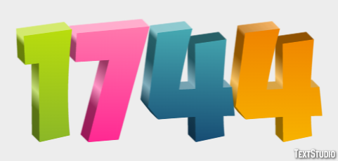 1744 Text Effect