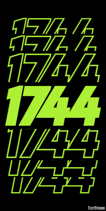 1744 Text Effect