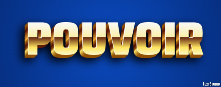 Pouvoir Effet de texte