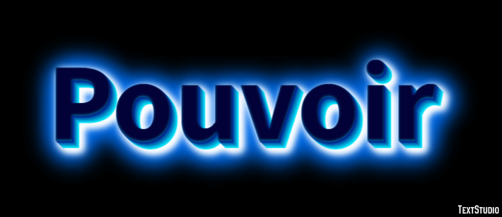 Pouvoir Effet de texte