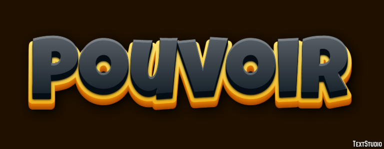 Pouvoir Effet de texte