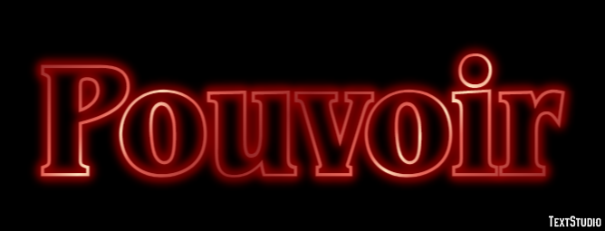 Pouvoir Effet de texte