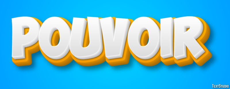 Pouvoir Effet de texte