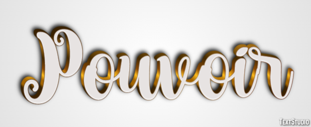 Pouvoir Effet de texte
