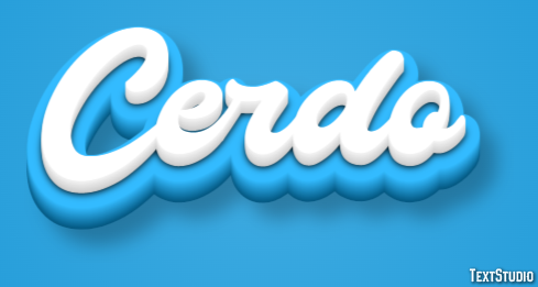 Cerdo Efecto de texto