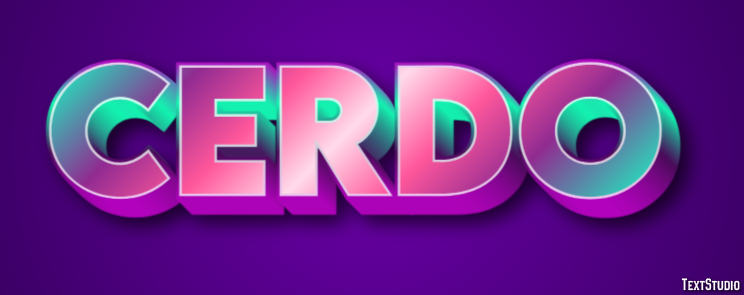 Cerdo Efecto de texto