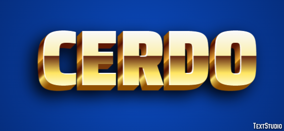 Cerdo Efecto de texto