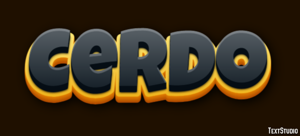 Cerdo Efecto de texto