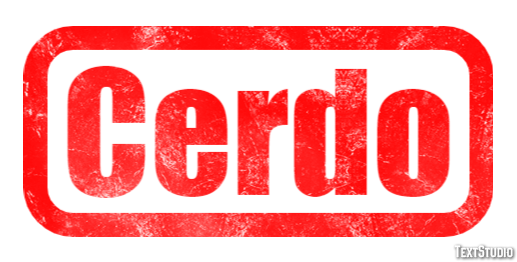Cerdo Efecto de texto