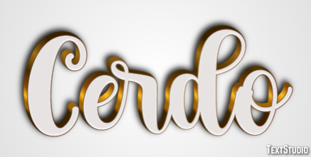 Cerdo Efecto de Texto
