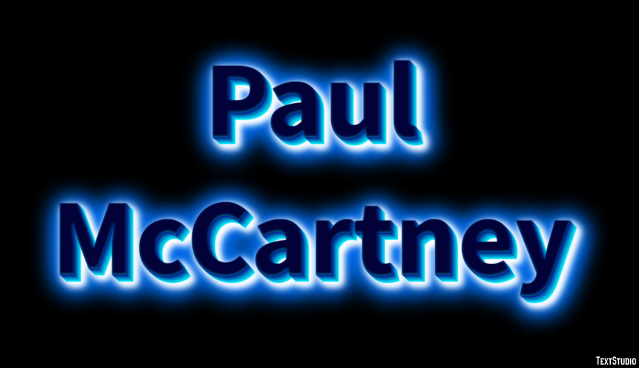 Paul McCartney Text Effect
