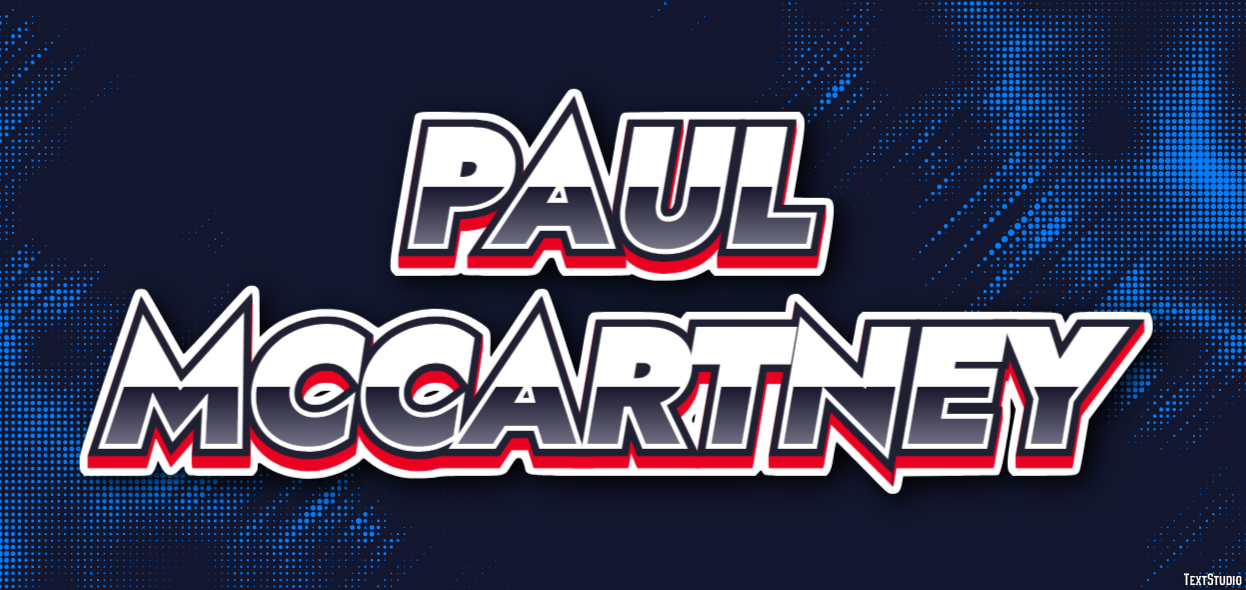 Paul McCartney Efecto de Texto
