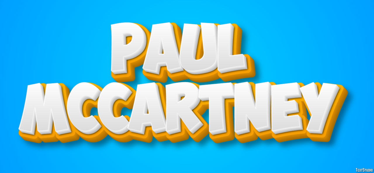 Paul McCartney Text Effect