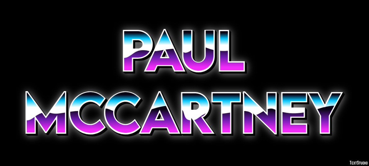 Paul McCartney Efecto de Texto