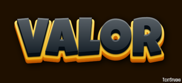 Valor Efeito de texto