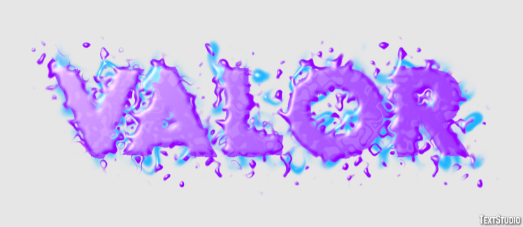 Valor Efeito de texto