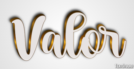 Valor Efeito de texto