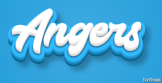 Angers テキスト効果