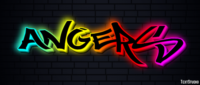 Angers テキスト効果