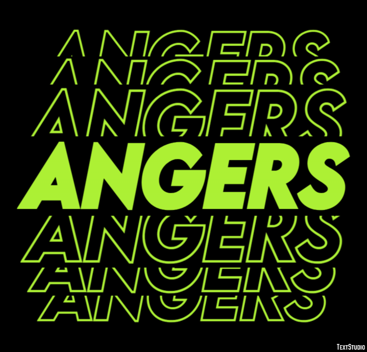 Angers テキスト効果
