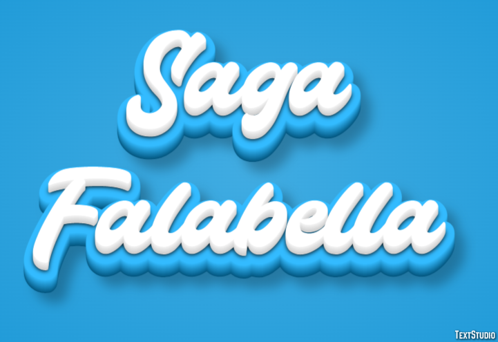 Saga Falabella Tekst effect