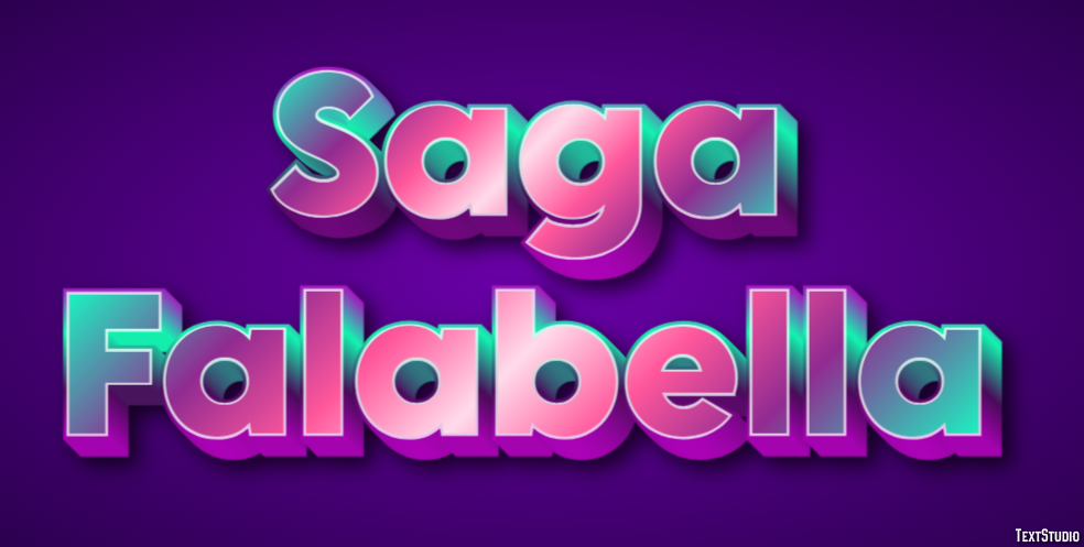 Saga Falabella Tekst effect