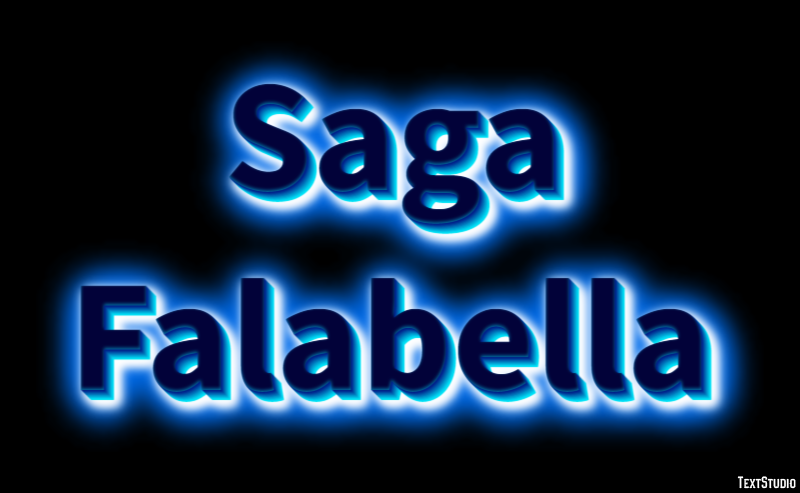 Saga Falabella Tekst effect