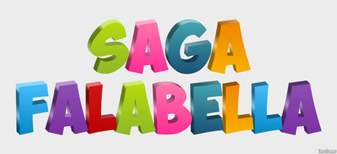 Saga Falabella Tekst effect