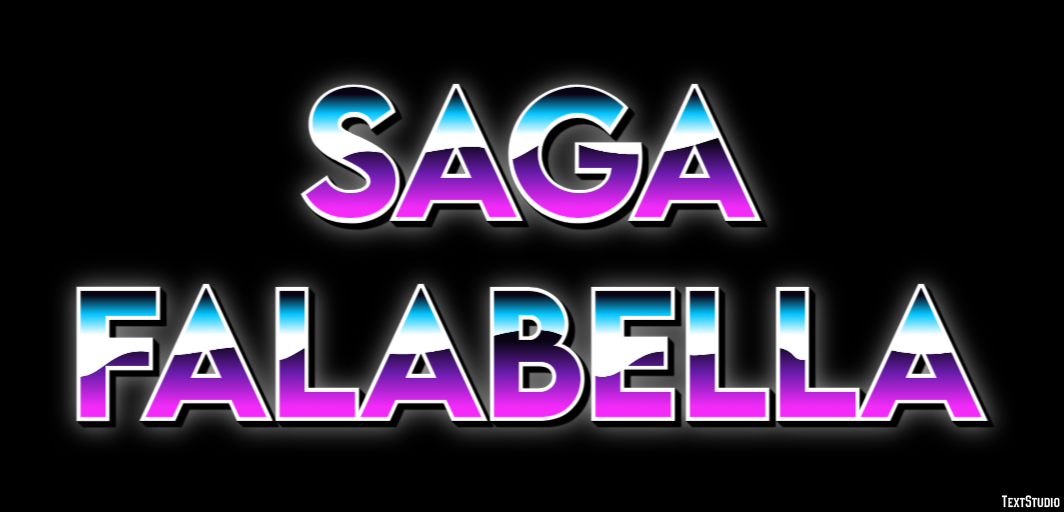 Saga Falabella Tekst effect