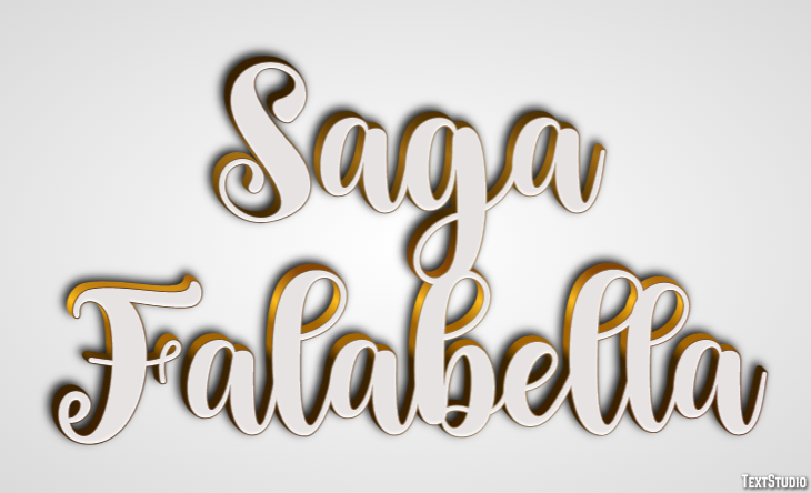 Saga Falabella Tekst effect