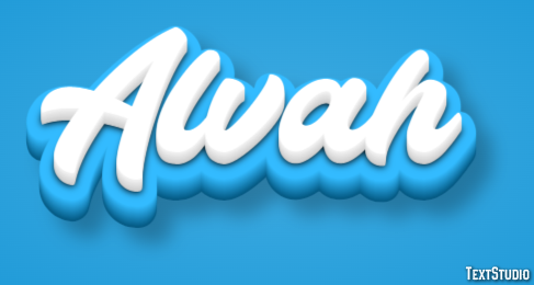 Alvah Text effect