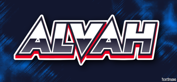 Alvah Text effect