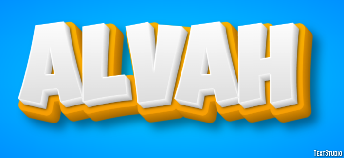 Alvah Text effect