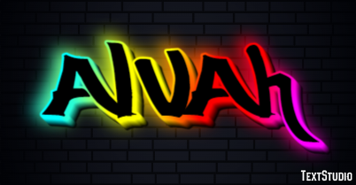 Alvah Text effect