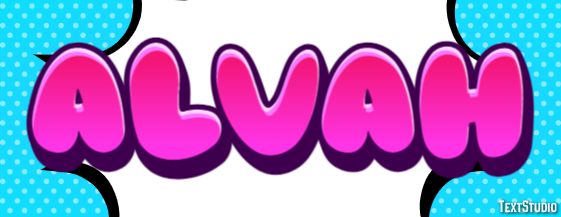 Alvah Efeito de texto
