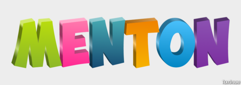 Menton Effetto testo