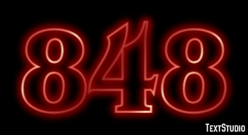 848 Text effect