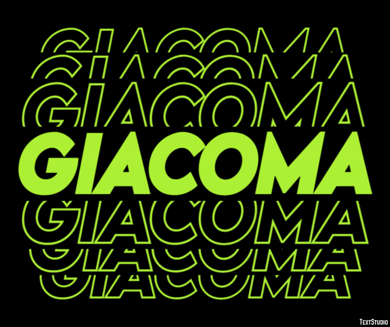 Giacoma Effetto testo