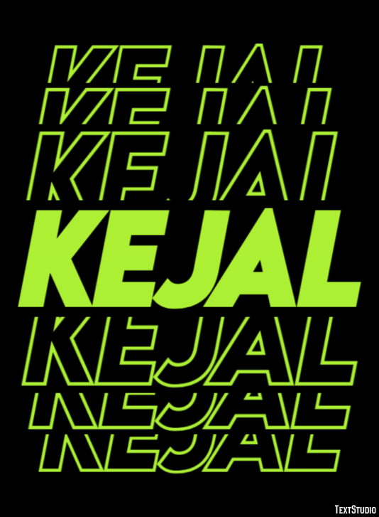 Kejal Effetto testo