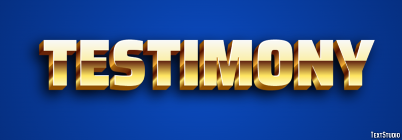 Testimony Efecto de Texto