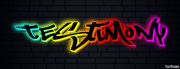 Testimony Text Effect