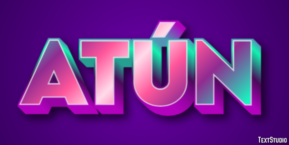 Atún Efecto de Texto