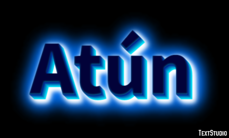 Atún Efecto de texto