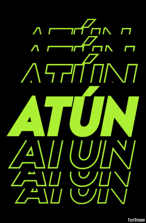 Atún Efecto de texto