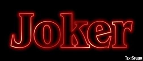 Joker Efeito de texto